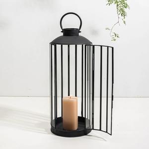 Black Powder Coated Metal Geometric Pattern Candlestick Holder New Design <b>Candle</b> <b>Lantern</b> for Ramadan Decorative <b>Lanterns</b> - Product Image 4