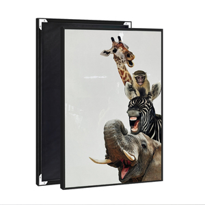 Modern Glossy <strong>Nursery</strong> <strong>Safari</strong> Animal <strong>Nursery</strong> Canvas Wall Art Poster Children Room Animal Picture Wall Hanging Crystal Paintings - Product Image 1