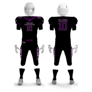 Producto más demandado, uniformes de fútbol americano de sarga transpirable/Uniforme de fútbol americano más vendido al por mayor - Product Image 6