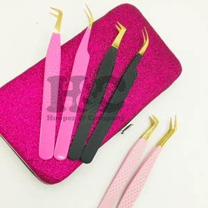 Vente en gros de pinces à épiler pour extension de cils, lot de fabrication OEM, en acier inoxydable, pince à cils à pointe pointue, logo privé, vison - Product Image 6