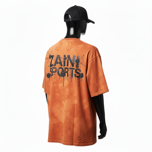 T-shirt 100% coton pour homme, coupe ample, imprimé, T-shirt oversize pour homme, jersey de coton, lavage à l'acide, impression sérigraphique, logo personnalisé, chemises pour homme - Product Image 5