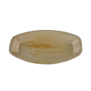 Meilleures ventes de plateaux à pulpe ovales compostables jetables 30x23 cm plateaux en feuilles de palmier pour les fêtes et les mariages - Product Image 6