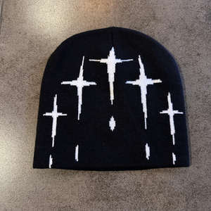 Custom Design Jacquard Knit <b>Beanie</b> Cap Trendy Letter Pattern Hip Hop Streetwear <b>Beanie</b> for Men and <b>Women</b> - Product Image 5