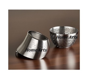 Fournisseur en gros Bol à chocolats en acier Bol à dattes pour collations de forme ronde fait à la main pour accessoires de table - Product Image 1