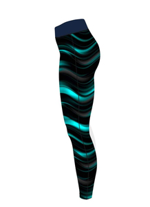 Leggings de yoga souples et extensibles pour femmes, avec sublimation, effet push-up, pour l'entraînement, la gym et le sport, taille élastique - Product Image 2
