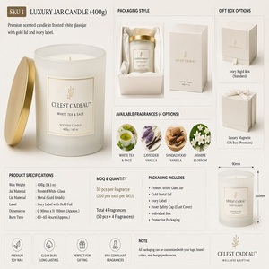 Vela aromática en lata con elegante acabado de cera y atractivo decorativo para mesas de centro, rincones de lectura y decoración del hogar (al por mayor) - Product Image 1
