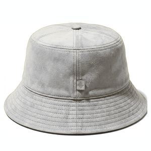 Vietnam Factory Wholesale Suede Bucket Hat Custom Embroidery Design Plain <b>Round</b> Top Fishing <b>Cap</b> with Cigarette Hole Gorras <b>Men</b> - Product Image 5