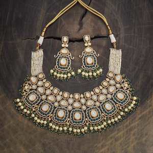 สร้อยคอแต่งงานแบบคุนดัน สวยสง่าและเปล่งประกาย - Product Image 2