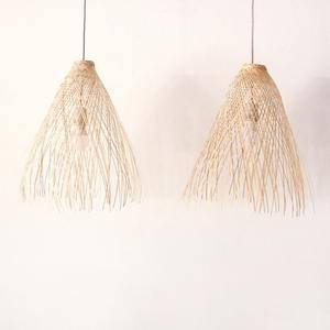 Lámpara colgante de ratán tradicional hecha a mano al por mayor con diseño de bambú cubiertas de luz ecológicas para oficina en casa - Product Image 3