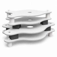 Ensemble de meubles de four réfractaire en carbure de silicium : plaques et supports pour la cuisson céramique haute température et la découpe
