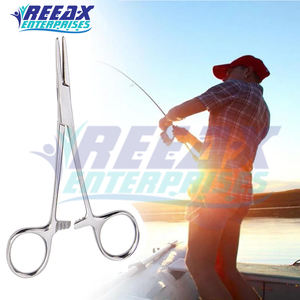 Pinzas quirúrgicas REEAX ENTERPRISES, abrazaderas de bloqueo de punta recta curvada, acero inoxidable para cirugía, novedad - Product Image 4
