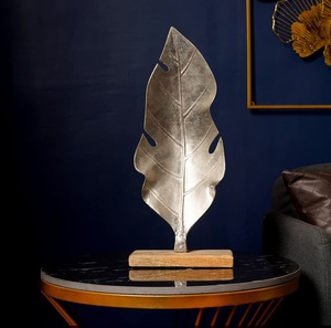 Latest Design Leaf Home Decorative Serving Leaf Kitchenware Home Decoration Available Aluminum And Brass Leaf Bowl - Product Image 6