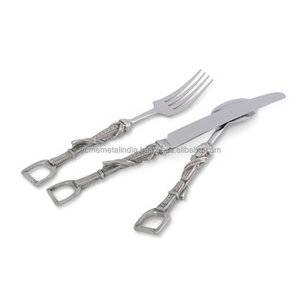 Ensemble de couverts en acier inoxydable miroir à poignée élégante avec cuillère fourchette cuillère à dessert couteau à beurre pour ustensiles de cuisine - Product Image 3