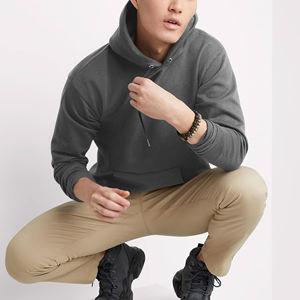 Qualité bouffée en gros Heavyweight Fit impression personnalisée Logo pull blanc unisexe Basics coton mélangé hommes sweats à capuche - Product Image 5