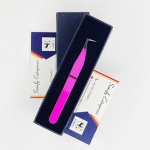 Pinzas de Precisión Somofy Enterprises Diamond Grip de Microfibra Antiestática y Duradera para Extensión de Pestañas, 90 Grados, Volumen, Acero Inoxidable - Product Image 6