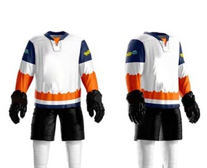 Uniforme de Jersey de hockey sobre hielo Unisex de alta calidad, nuevo Conjunto personalizado para adultos, jersey de hockey sobre hielo, uniforme - Product Image 4