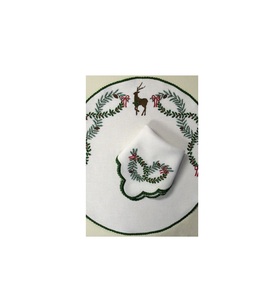 Mantel individual de lino a rayas tejido a mano para decoración de mesa de comedor de granja rústica con estilo natural Boho chic - Product Image 4