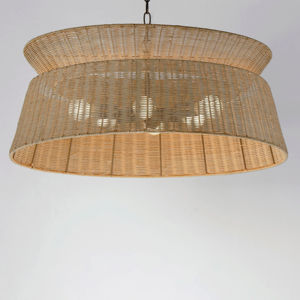 Lampada da soffitto appesa fatta a mano in <span class=keywords><strong>Rattan</strong></span> bronzo scuro decorazione per la casa lampada a sospensione per comodino soggiorno ristorante - Product Image 1