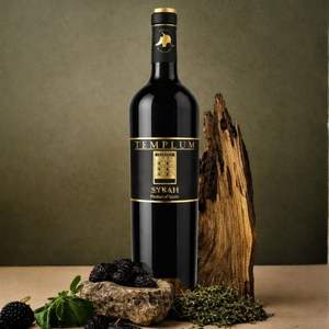 Vino Tinto Templum Añejado en Roble, 100% Syrah, 13% ABV, 4 Meses de Añejamiento en Roble, Vino Blanco Español, 750ml - Product Image 2