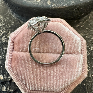 แหวนเพชรที่ตัดเป็นลูกแพร์สุดหรูสำหรับผู้หญิงเครื่องประดับงานหมั้นงานแต่งงานของขวัญเจ้าสาวแหวนดีไซน์เนอร์ - Product Image 6