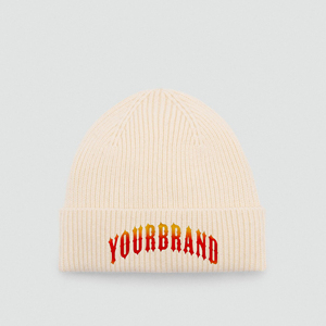 Bonnet d'hiver en tricot jacquard de laine à motif de personnage brodé avec logo personnalisé Vêtements de sport d'extérieur confortables unisexes - Product Image 3