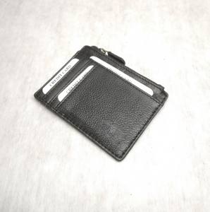 Porte-cartes d'identité en cuir de vache, fin, anti-RFID, antivol, pour billets, pièces de monnaie, poche, portefeuille, fabricant en gros, Inde - Product Image 5