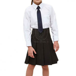 Servicio OEM, Uniformes Escolares para Niñas de Primaria al por Mayor, Ligeros, Sublimados, de Color Sólido, Poliéster/Algodón de Alta Calidad - Product Image 2