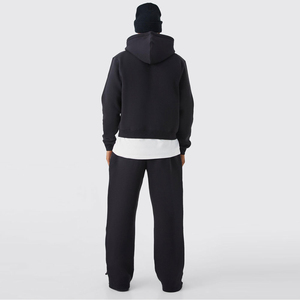 Sweat à capuche unisexe en coton éponge français épais imprimé de logo personnalisé surdimensionné de grande taille vêtements de sport d'hiver de haute qualité en vrac - Product Image 2