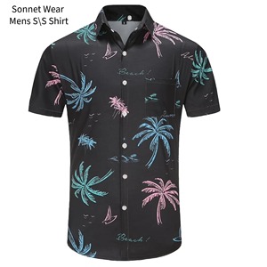 เสื้อเชิ้ตแขนสั้นพิมพ์ลายวันหยุดฤดูร้อนสำหรับบุรุษ AOP - Product Image 1