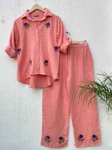 ชุดคลุมนอนผ้าฝ้ายลายดอกไม้สำหรับผู้หญิงเอวยางยืดนุ่มใส่สบายไซส์ใหญ่พิเศษฤดูร้อน - Product Image 5