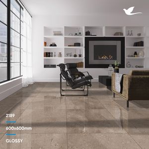 Fabricantes y exportadores de porcelana caliente Azulejos indios Acabado brillante 600x600 y 600x1200 Tamaños para decoración de habitaciones de hotel - Product Image 5