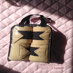 Kanpur Bandages de polo ajustables en polaire douce pour l'entraînement des jambes de cheval-Rouge Bleu Beige Produits de soin des chevaux par le fabricant - Product Image 4