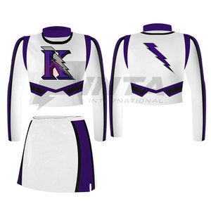 OEM Service Private Label Cheerleading Uniform-High Quality Breathable & Comfortable Spandex/Polyester All Season Low MOQ - Product Image 3