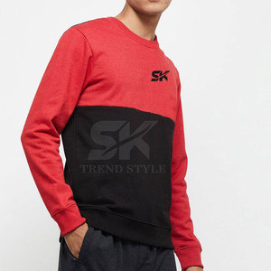 New Arrival Custom Design Split Color <b>Plain</b> <b>Sweatshirts</b> Factory Direct Sale Split Color <b>Plain</b> <b>Sweatshirts</b> In Wholesale - Product Image 2