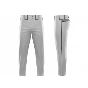 Pantalones de béisbol para hombre OEM ODM con botón de cremallera y bolsillos Diseño de sublimación personalizado Corte automatizado Ropa deportiva transpirable - Product Image 5