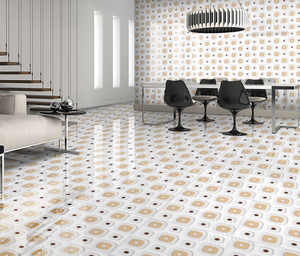 กระเบื้องพอร์ซเลนขัดเงา 3 มิติ ขนาด 600x600 มม. ทันสมัย ผิวมันเงา ป้องกันแบคทีเรีย สำหรับใช้ในอาคารสำนักงาน - Product Image 2