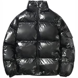 Veste coupe-vent rembourrée à capuche de qualité supérieure pour hommes Conception de bulles imperméables de haute qualité pour l'hiver Logo de broderie personnalisé Hip Hop - Product Image 4