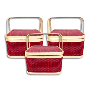 Top Product Bamboo <b>Gift</b> <b>Baskets</b>: a Stylish Addition to Home Decor and Storage Needs with High Quality - Product Image 1