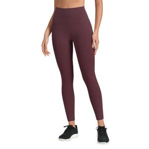 Leggings pour femmes en coton biologique et bambou, vêtements de yoga, taille mi-haute, décontractés, respirants, écologiques, pour l'été, ODM en gros - Product Image 5
