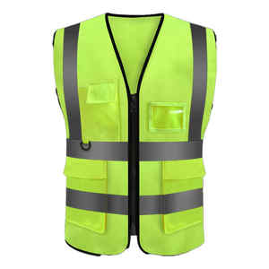 Chaleco DE TRABAJO reflectante de alta visibilidad para hombres y mujeres, ropa de trabajo de seguridad, transpirable, ligero, duradero, chaleco de seguridad reflectante para exteriores - Product Image 3