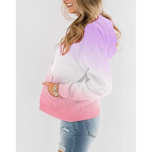 Offre Spéciale haute qualité personnalisé à manches longues sport polaire pull uni surdimensionné femmes grande taille sweats à capuche - Product Image 2