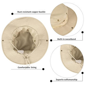 Chapeaux seau personnalisés d'extérieur avec logo, impression, broderie, vêtements de rue d'été, protection solaire, fabricant OEM ODM - Product Image 3