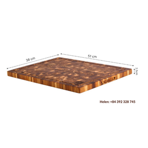 TABLA DE CORTAR DE VERDURAS Y CARNE DE MADERA GRUESA ÚNICA PERSONALIZADA REJILLA PANTERN HERRAMIENTAS DE COCINA DE MADERA DE GRADO PREMIUM - Product Image 6