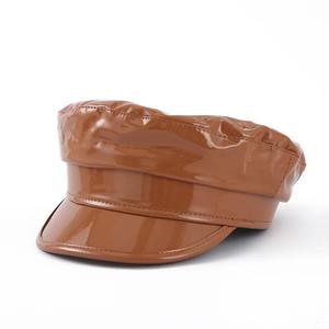 Gorras Newsboy para mujeres y niñas, sombrero de pintor de taxista de cuero PU, Boina Gatsby Ivy, tocado brillante con purpurina, Hip Hop Kpop - Product Image 5