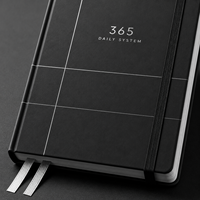Carnet de planification quotidienne LABON Custom 365 A5, couverture rigide, pour la gestion du temps, le suivi des habitudes, la planification des objectifs et la productivité.