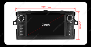 Système de navigation GPS portable avec écran tactile RGB pour autoradio CarPlay pour Corolla <span class=keywords><strong>Auris</strong></span> <span class=keywords><strong>E150</strong></span> 2007-2011 - Product Image 2