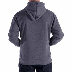 Casual Sport Unisex Stretch Half Zip Hoodie Personalizado Tallas grandes Cremallera sólida Tendencias de la moda Chaqueta de los hombres Fleece White Hoodies - Product Image 3