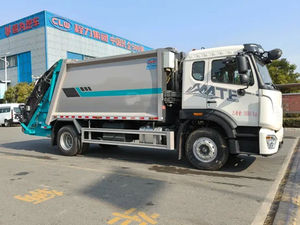 รถบรรทุกขยะอัดแบบไฮดรอลิกอัตโนมัติ FAW ราคาประหยัด พร้อมถังบรรจุขนาด 10,000 ถึง 15,000 ลิตร - Product Image 3