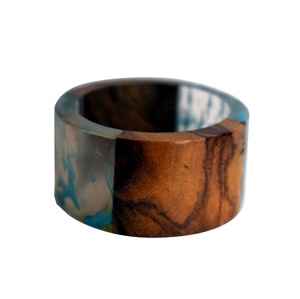 Customize Design Mango Wood And Resin Napkin Ring <b>Cloth</b> Holder for Wedding and parties <b>table</b> Were For Birthday Party Use - Product Image 3
