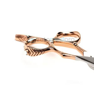 Ciseaux de barbier incurvés ergonomiques pour le coiffage, ciseaux de barbier incurvés en acier inoxydable, ciseaux de coiffure - Product Image 5